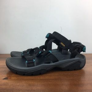 Teva Women's Terra Fi 5 Sport Hiking Sandals 1102457 Black Teal Gray Size 9